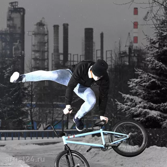 BMX-райдер Нияз Зарипов — цирковой артист, фото 5