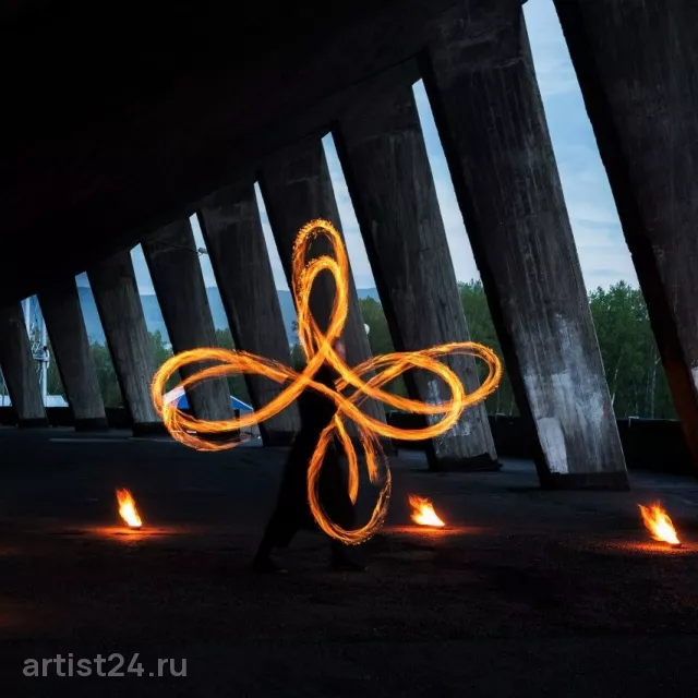Огненное шоу Art Lab VESP — световое шоу, фото 2