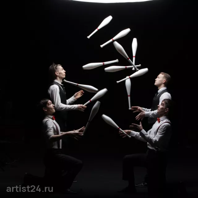 Жонглёры «по-Гусарски» — цирковой артист