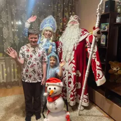 Дед Мороз и Снегурочка Зяббаровых