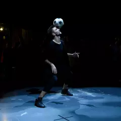 Шоу футбольного фристайла MoscowFF
