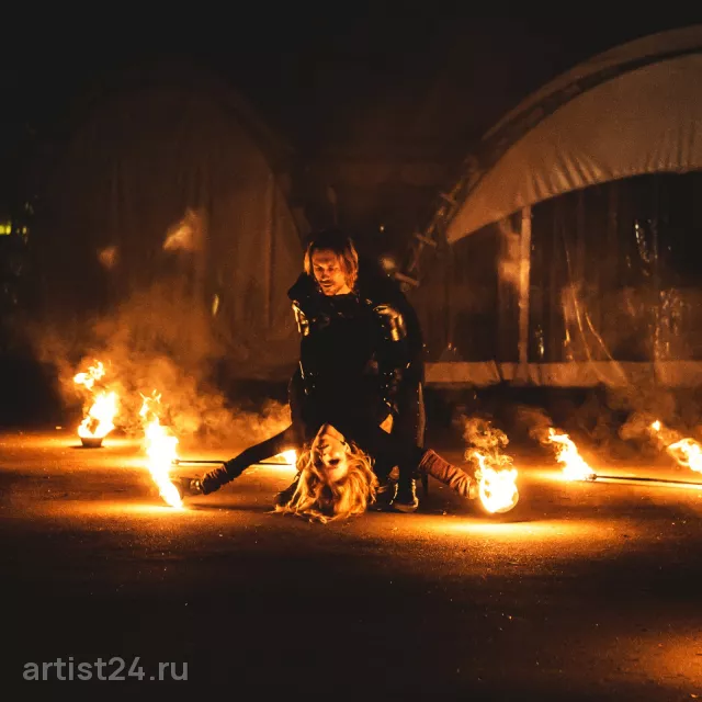 Огненное шоу Purple Flame — световое шоу, фото 4