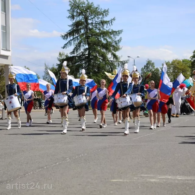 Шоу-группа барабанщиц «Алые Паруса» — барабанное шоу, фото 7