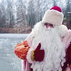 Дед Мороз и Снегурочка из Троицка