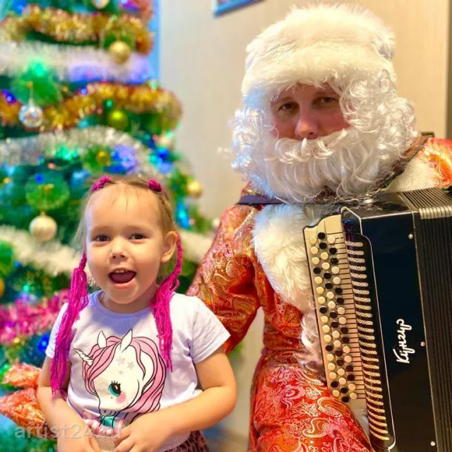Дед Мороз с баяном и Снегурочка, Магнитогорск — Дед Мороз, фото 8