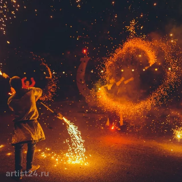 Огненное шоу Бор Хейм — световое шоу, фото 6