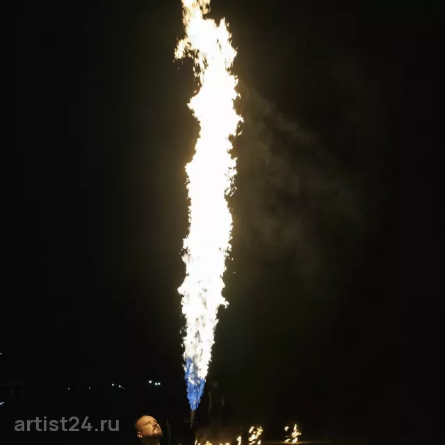 Фаер-шоу Black Light Show — световое шоу, фото 8