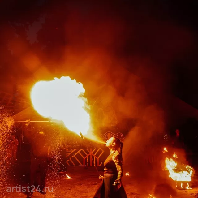 Фаер-шоу Infinity Fire Show — световое шоу, фото 5
