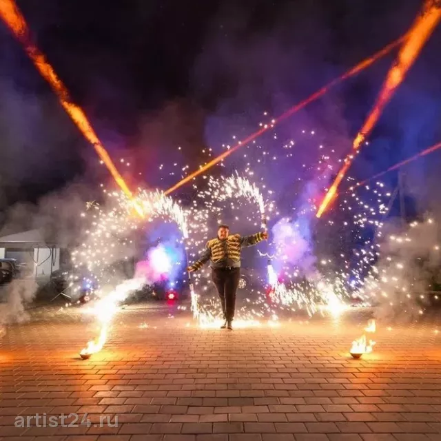 Огненное шоу Н.Арт Шоу — световое шоу, фото 7